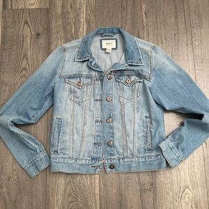 Light wash denim jacket
